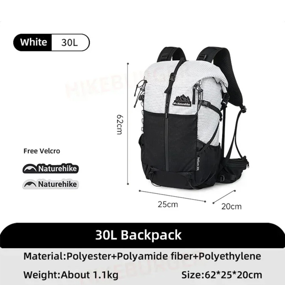 Naturehike Helium 30L+5L Hiking Backpack - Ultralight Waterproof Outdoor Pack