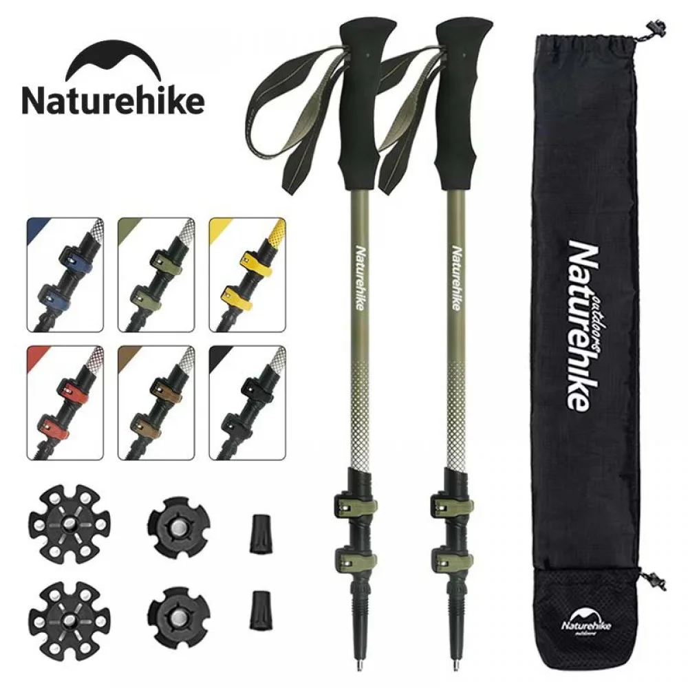 Naturehike Carbon Fiber Trekking Poles Ultralight Hiking
