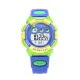Waterproof Kids Digital Sports Watch Blue and Orange Colorful kids digital sports watch featuring a blue and orange resin strap, large LCD display, alarm and stopwatch functions, water-resistant design, and easy-to-read interface for everyday wear, school, and outdoor activities.