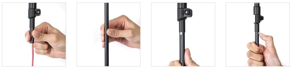 Vipole Pop Up foldable pole technology